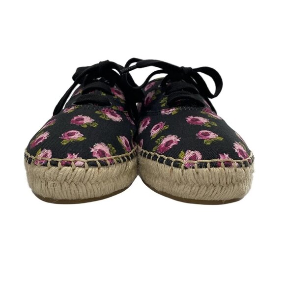 PRADA espadrille shoes Black Pink Chemical Fiber Hemp - Sneakers 434-070925 - Picture 5 of 12